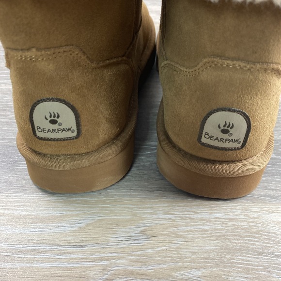Bearpaw womens Karen Boots Size 9 Brown Fur Trim Style 3276W - Picture 6 of 11